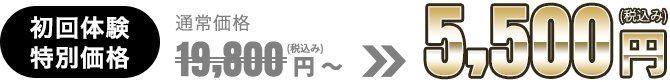 初回体験特別価格 5,500円